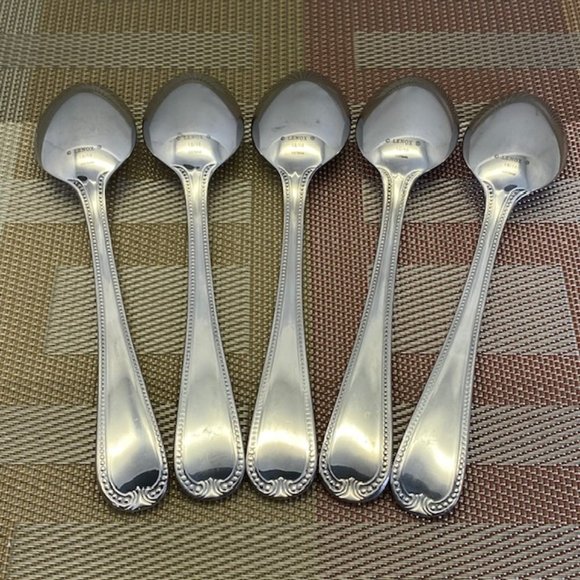 Lenox Vintage Jewel Place Oval Soup Spoons - Set of 5 - Glossy -  Pre-owned - Picture 4 of 7